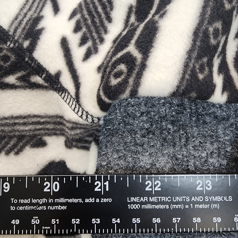 Eddie Bauer Womens Aztec Geometric Fleece Gorpcore Quarter Zip Pullover Size L - Picture 3 of 7